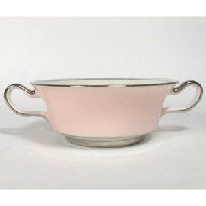 Castleton shell pink cream soup bowl